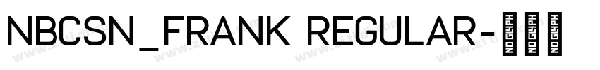 NBCSN_Frank Regular字体转换